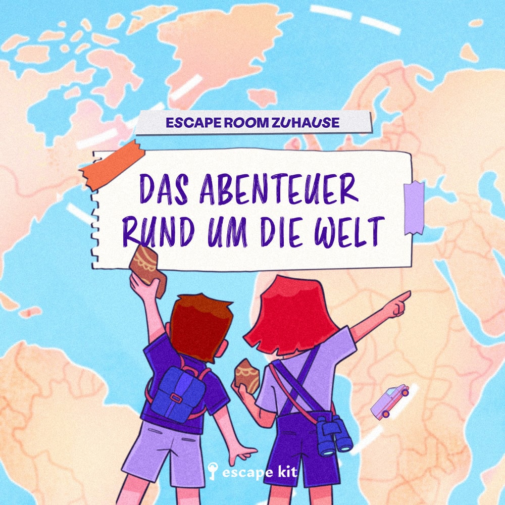 BANNIERE_DAS ABENTEUER RUND UM DIE WELT_ESCAPE ROOM ZUHAUSE_ESCAPE KIT