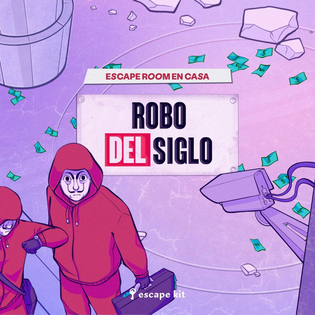 ROBO DEL SIGLO_ESCAPE KIT_ESCAPE ROOM CASA DE PAPEL