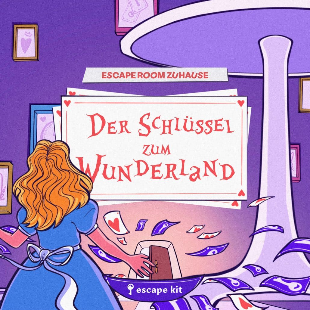 SCHLUESSEL ZUM WUNDERLAND ESCAPE ROOM SPIEL ZU HAUSE