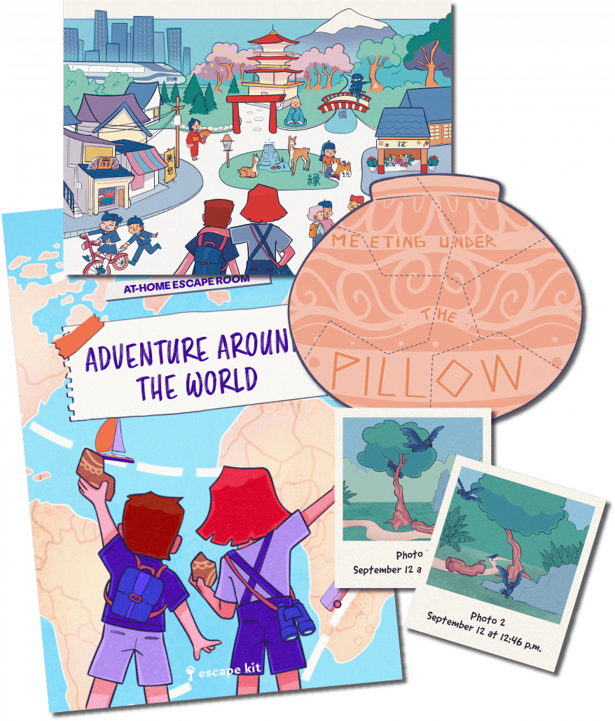 ADVENTURE AROUND THE WORLD_ESCAPE ROOM FOR KIDS_ESCAPE KIT