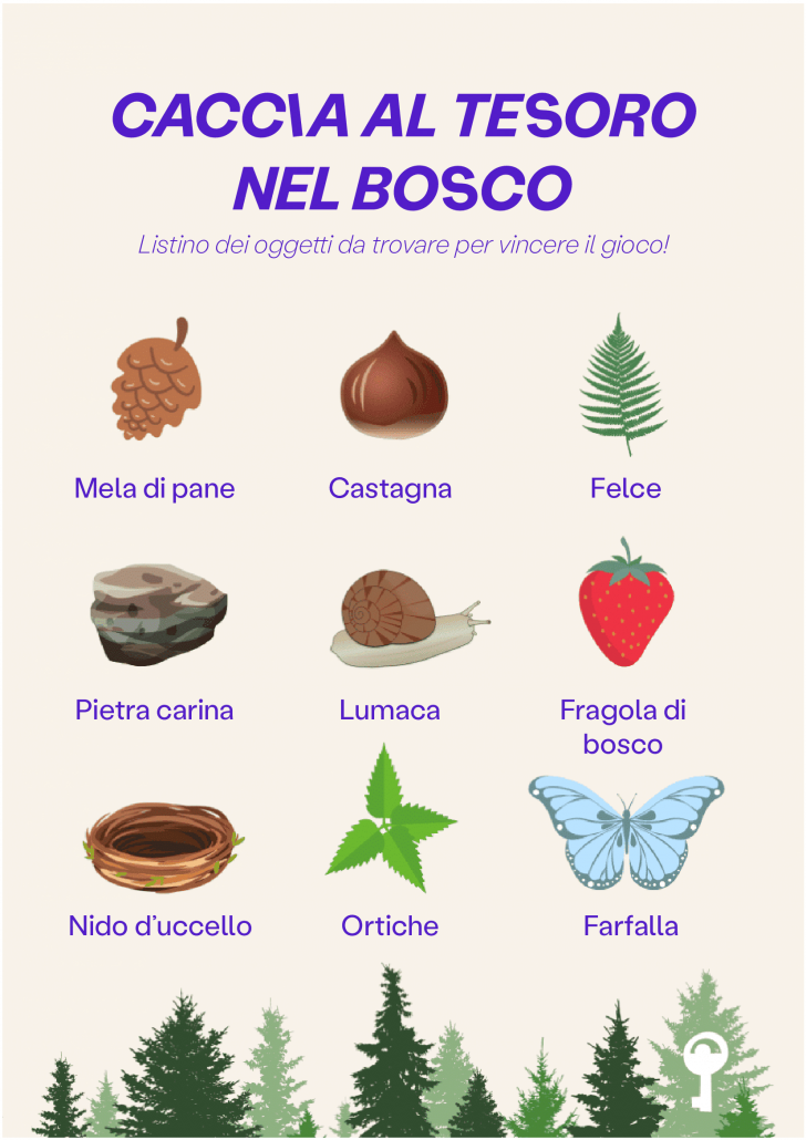 CACCIA AL TESORO BOSCO BAMBINI-min