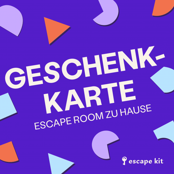 GESCHENKKARTE ESCAPE KIT ESCAPE ROOM ZUHAUSE