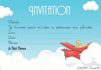 INVITATION PETIT PRINCE ESCAPE GAME - Escape Kit