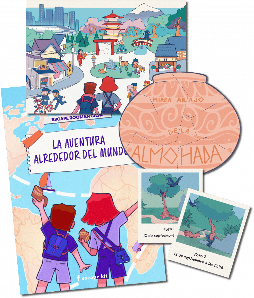 LA AVENTURA ALREDEDOR DEL MUNDO_ESCAPE KIT_ESCAPE ROOM NINOS_MONTESSORI