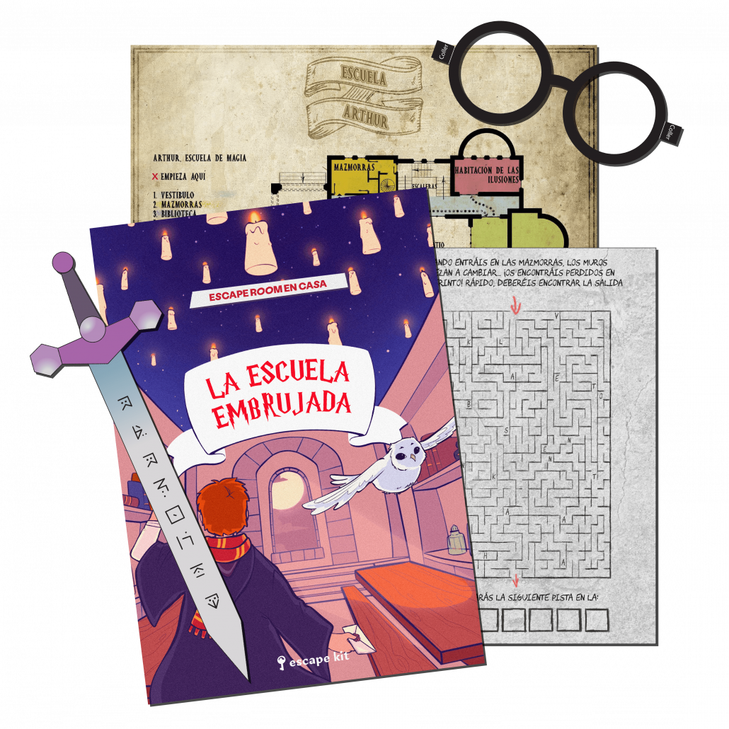 LA ESCUELA EMBRUJADA_ESCAPE ROOM_ESCAPE KIT