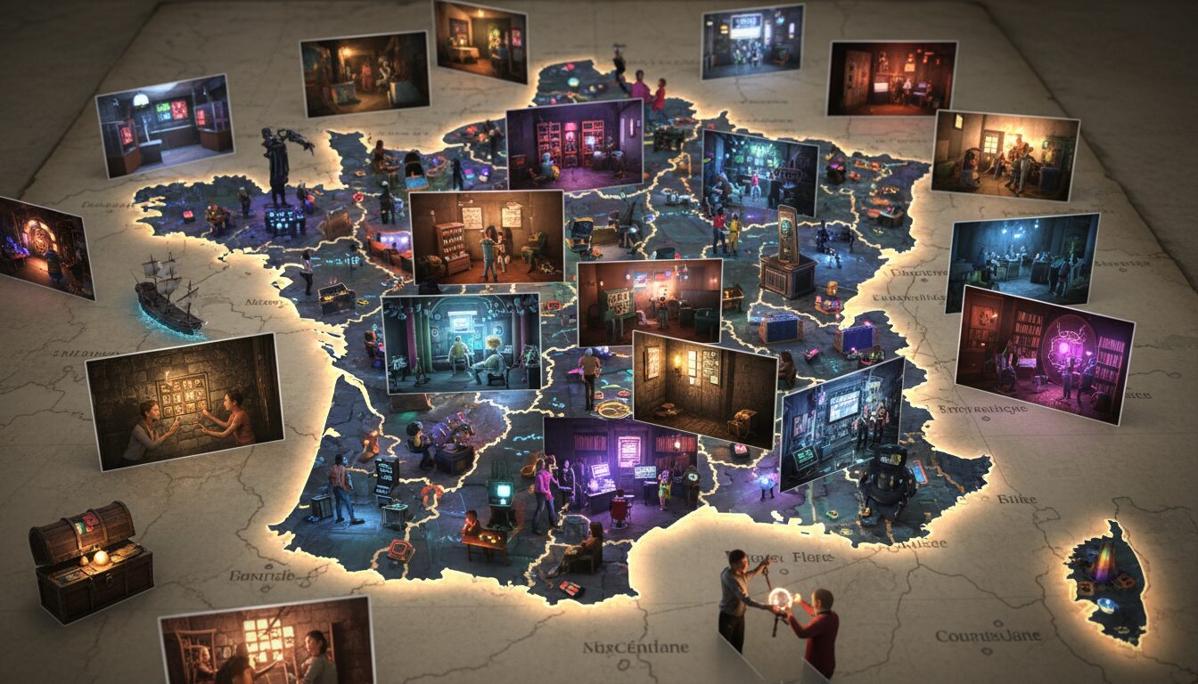 explorez plus de 3 000 salles d'escape game et expériences immersives partout en france. trouvez l'aventure parfaite pour vivre des moments uniques et captivants près de chez vous.