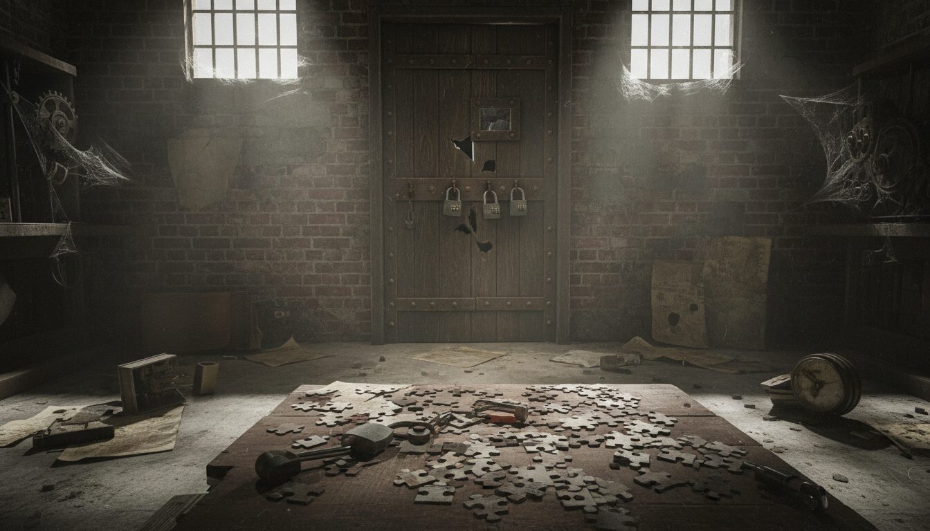 découvrez l'univers captivant de notre escape game, une expérience immersive unique qui n'est malheureusement plus disponible.