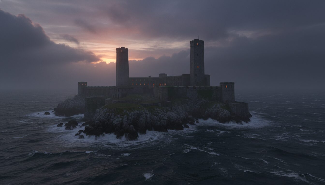 découvrez l'île forteresse, une aventure captivante au cœur d'une prison inaccessible, où suspense et mystère vous plongent dans un univers unique et palpitant.