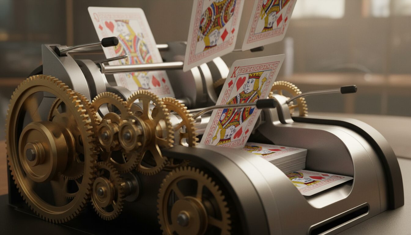 découvrez comment fonctionne un mélangeur de carte, ses mécanismes et les raisons pour lesquelles il est utile, que ce soit pour les jeux de cartes, la magie ou la sécurité.